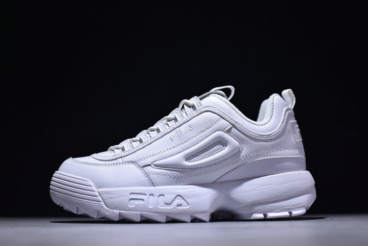 FILA Ray Sawtooth Disruptor 2 Men Women All White